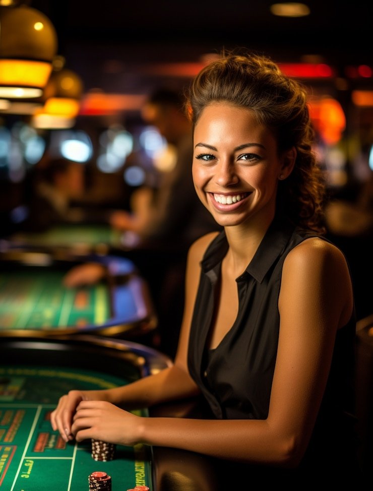 Live blackjack – real-time dealer interaction Live blackjack table with dealer and players